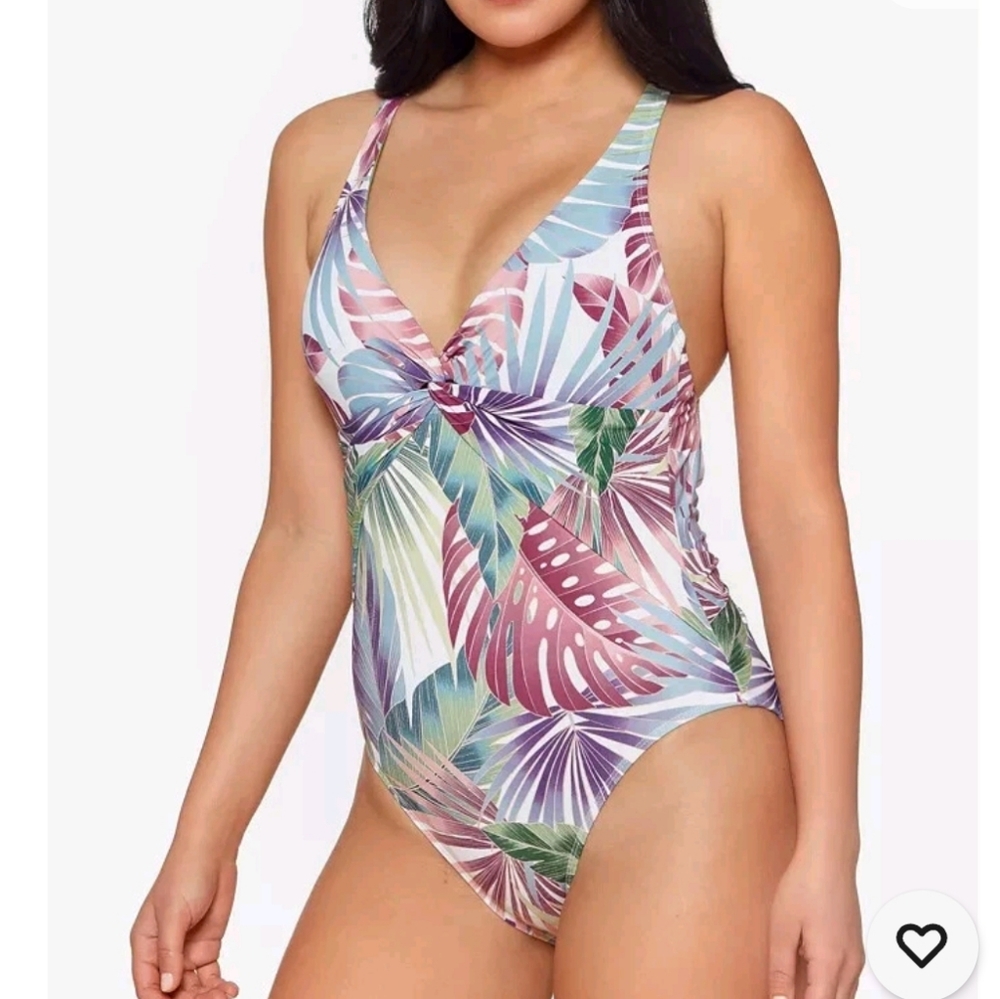 Nwt Bleu Rod Beattie Tropical Print Women's ONE PIECE Its A Breeze Swimsuit 8 - Picture 5 of 5